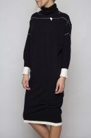 Elisa Cavaletti Strick Kleid Dress NERO AMBROSIA BLACK L