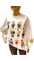 Stylisches Sweatshirt mit Bären-Motiv...